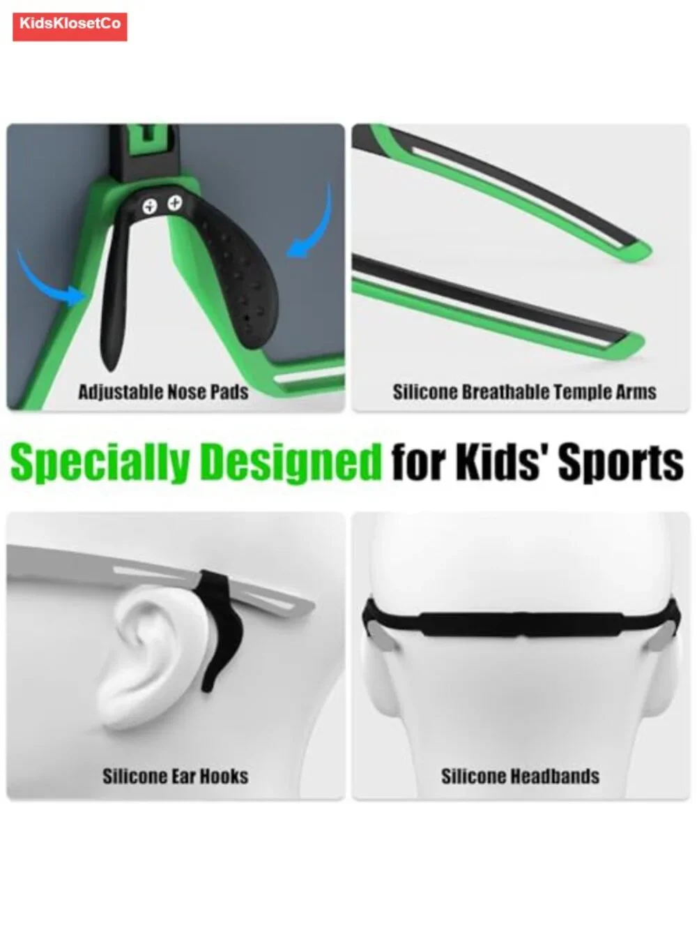 Polarized Kids Sunglasses UV400 Sports Sunglasses for Baseball Cycling